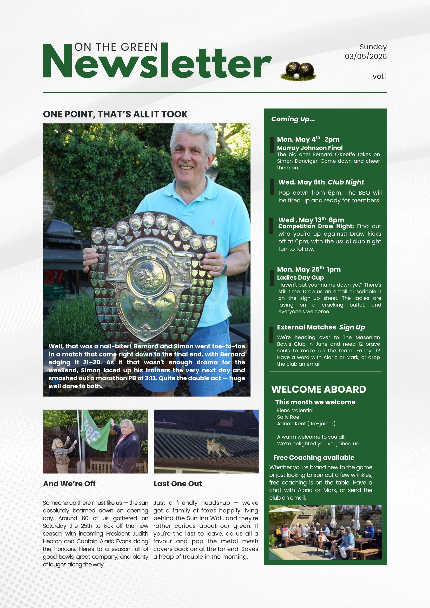 Newsletter — May 2026