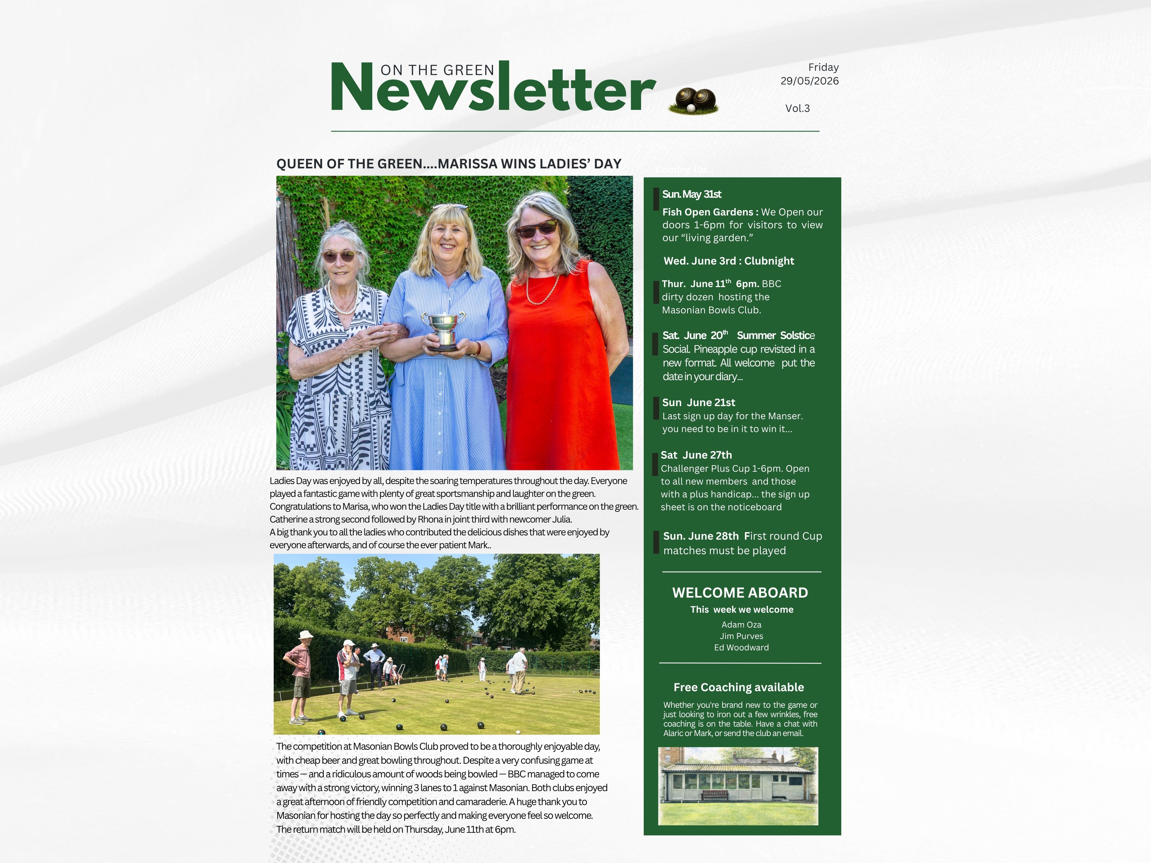 Newsletter — Vol. 3